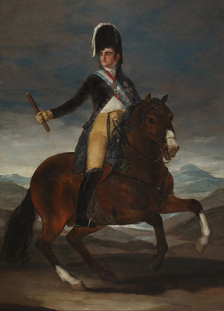 Francisco de Goya y Lucientes - 440, Ritratto equestre di Ferdinando VII, Real Academia de Bellas Artes de San Fernando, Madrid